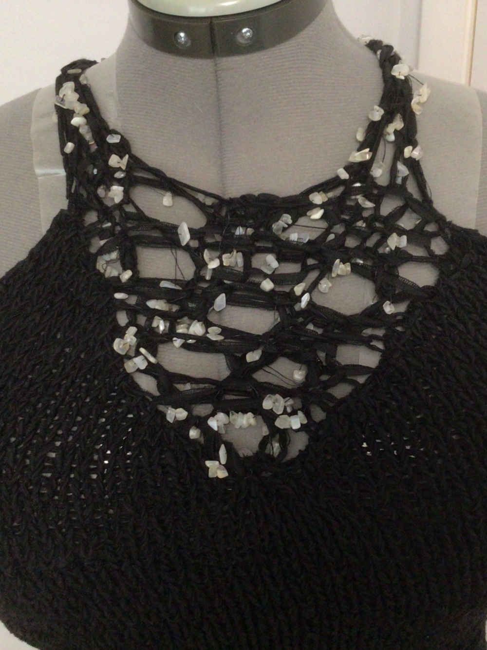 Vitange Les Copains TREND Crochet Embellishment Tank